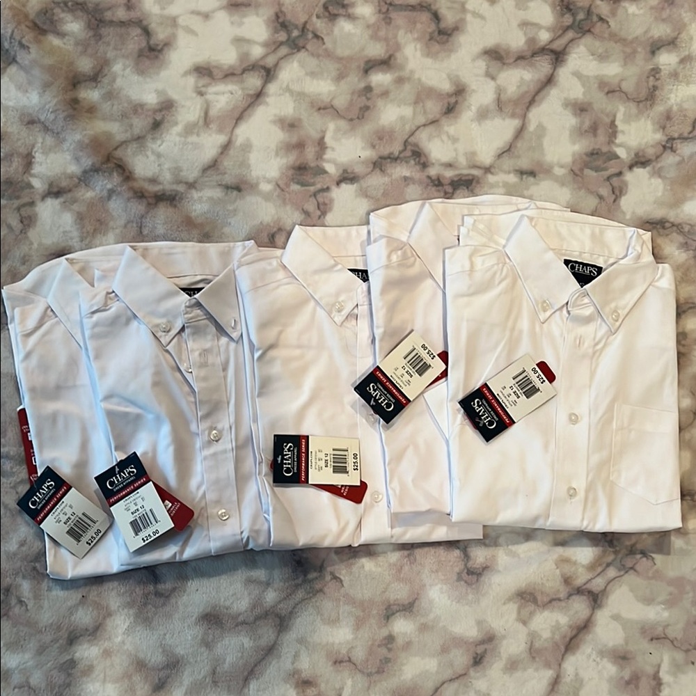 Chaps White Dress Shirt Classic Formal Style
